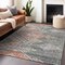 Homeroots 3' X 5' Gray And Terra Cotta Southwestern Washable Indoor Outdoor Area Rug 603545 - alternate 5