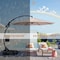 Wrightmaster 11 ft. Aluminium Cantilever Umbrella with Concealed WheelBase for Backyard, Patio in Beige ZR-004.001 - alternate 4