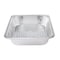 Glad Disposable Steam Pan, Aluminum, Silver, 12-1/2 in L, 10-1/4 in W, 2-1/2 in H, Dishwasher Safe: No BBP19935 - alternate 3