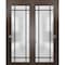 Sartodoors Sliding Closet Bypass Doors with Hardware Planum 2112 84x80 (2* 42x80) Solid Core Modern Interior PLANUM2112DBD-CA-84 x 80 (2* 42x80) - alternate 1