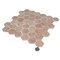 Apollo Tile Lucenza 12x12 in. Clay Beige Matte Recycled Glass Hexagon Mosaic Tile (5.28 sq ft/case) 6PK APLGIO88CLAHEXA - alternate 2
