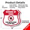 Signmission Beware Of Ticks Shield Sign Ticks May Be, 6 inch X 6 inch, Plastic Sign, 2PK SHI-P-2PACK-6-362 - alternate 3