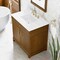 James Martin Vanities Bellshire 36" Single Vanity, Honey Oak w/ 3 CM White Zeus Silestone Top 660-V36-HNO-3WZ - alternate 4