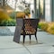 Sunjoy 18 in Steel Wood Burning Fire Pit with Poker and PVC Cover for Patio A301058510 - alternate 3