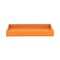 Homeroots 16" Orange And Gold Faux Shagreen Handmade Serving Tray With Handles 625650 - alternate 4