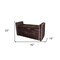 Homeroots Brown Suede Shoe Storage Bench with Drawer 469341 - alternate 2