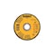 Dewalt Cut-Off Wheel, 4-1/2 in Dia, 0.045 in Thick, 7/8 in Arbor, Aluminum Oxide Abrasive DWA8051T10 - alternate 2