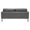 Homeroots 72" Gray Faux Leather Sofa 396467 - alternate 4