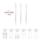 Smarty Had A Party Shiny Silver Moderno Disposable Plastic Dinner Knives (300 Knives), 300PK 9330-SKN-CASE - alternate 3