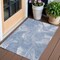 Homeroots 3' X 5' Blue And Sky Blue Abstract Washable Indoor Outdoor Area Rug 587470 - alternate 1