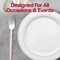 Smarty Had A Party Silver with Pink Handle Moderno Disposable Plastic Dinner Forks 240 Forks, 240PK 9320-SPF-CASE - alternate 4