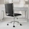 Martha Stewart Lulu Upholstered Office Chair in Black/Polished Nickel CH-240229-1-BK-MS - alternate 5