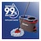 O-Cedar EZWring RinseClean Spin Mop System, Blue/White Microfiber Head, Up to 51in Adj. Red/Gray Handle 168534EA - alternate 3