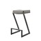 Homeroots 26" Gray and Black Faux Leather and Iron Backless Counter Height Bar Chair 569178 - alternate 4