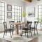 Crosley Joanna 7-Piece Dining Table Set For 6 W/Camille Chairs KF20008RB-MB - alternate 4
