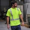 Dome75 Hi-Vis Short Sleeve Shirt, ANSI/ISEA 107-2020 Class 2, Type R, 100% Polyester Birds-Eye Mesh DSS1421 - alternate 3