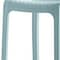 Homeroots Set of Four 26" Baby Blue Heavy Duty Plastic Low Back Outdoor Counter Height Bar Chairs 565356 - alternate 3