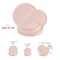 Smarty Had A Party Pink Flat Round Disposable Plastic Dinnerware Value Set, 240PK 830-P-VP-CASE - alternate 4