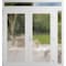 Vdomdoors Front Exterior Prehung Metal-Plastic Double Doors Frosted Glass / MANUX 8102 White Silk / Office Co MANUX8102DEXD-WS-W72+14xH80+16-LH-I - alternate 1