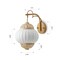 Vidalite Hikari Wall Sconce with Woven Bamboo & White Fabric Shade, Flush Mount Canopy, Japanese Chic Style CE1009199 - alternate 6