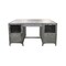 Homeroots 56" Gray Metal Computer Desk With Three Drawers 489184 - alternate 1