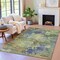 Homeroots 8' X 10' Purple Olive Green And Taupe Abstract Washable Indoor Outdoor Area Rug 630744 - alternate 5