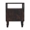 Homeroots 24" Brown Solid Wood Two Drawer Nightstand 719630 - alternate 3