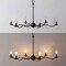 Jonathan Y Shana 35.5" 6-Light Grand Modern Transitional Adjustable Sculptural Wavy Arm Candle-Style Metal LED JYL9558C - alternate 6