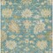 Homeroots 9' X 12' Teal Blue Ivory And Green Floral Washable Indoor Outdoor Area Rug 605227 - alternate 6