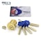 Ecs Hardware Durable Premium Mortise Cylinder, 1-1/4 in US3 Polished Brass with 5 Keys and Card ECSH-HMC03-US3 - alternate 3