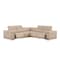Homeroots Beige Leather Power Reclining L Shaped Five Piece Corner Sectional 643947 - alternate 3