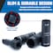 Neiko 0.5 in Drive Impact Flip Socket Set, 4 Piece Lug Nut Impact Socket Set, SAE and MM 02281B - alternate 2