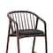 Armen Living Echo Walnut Wood and Black Faux Leather Counter Stool LCECBAWABLK26 - alternate 4