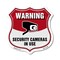 Signmission Video Surveillance Shield Sign Warning S, 6 Inch X 6 Inch, Plastic Sign SHI-P-6-468 - alternate 1
