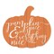 Homeroots Orange and White Pumpkin Spice and Everything Nice Pumpkin Shaped Wall Art 416076 - alternate 3