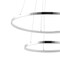 Jonathan Y Brice 24" 2-Light Modern Contemporary Metal Round Integrated LED Pendant, Chrome JYL7204C - alternate 3