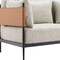 Homeroots 57in Gray and Black Loveseat 573986 - alternate 4