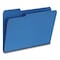 Pendaflex Recycled Colored File Folders, 1/3-Cut Tabs: Assorted, Letter Size, 1" Expansion, Dark Blue, 25PK 1007008 - alternate 1