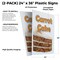 Signmission Carrot Cake, Plastic Signs Only 24 Inch x 36 Inch, Corrugated Plastic, 2PK CSB-2436-2PACK-Carrot Cake - alternate 2
