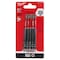 Milwaukee Tool SHOCKWAVE 5-Piece 3-1/2 in. Impact Square Recess No 2 Power Bits 48-32-4574 - alternate 3