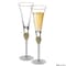 Dinewares 2 Piece Elegant Crystal Set Wedding Champagne Glasses with Diamond Rhinestone Accents and a QI004759.GD.2 - alternate 4