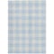 Homeroots 5' X 8' Sky Blue And Gray Plaid Washable Indoor Outdoor Area Rug 595434 - alternate 5