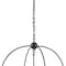 Homeroots Black Caged Three Light Metal Dimmable Chandelier 611333 - alternate 3