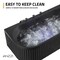 Anzzi Stone Belle 32in W x 67in D x 25in H Black Freestanding Bathtub with Black Faucet MN514BK_BK - alternate 4