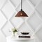 Jonathan Y Hattie 15 in. 1-Light Coastal Bohemian Metal and Woven Rattan LED Pendant Light, Black/Dark Brown JYL5713B - alternate 6