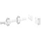 Prime-Line Surface Bolt, 4 in. Long, White Finish (Single Pack) Painted U10267 - alternate 1