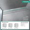 Hansgrohe RainDrain Rock Trim Flex 31 1/2" Cut to Size and Tileable in Nature Stone 56031001 - alternate 4
