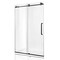 Anzzi Madam Series 76 in. x 50-54 in. Frameless Sliding Shower Door in Matte Black, 3/8 in Clear Glass SD-AZ13-03MB - alternate 5