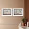 Homeroots Set Of Two Hot Bath 4 White Framed Print Bathroom Wall Art, 2PK 406661 - alternate 4