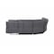 Homeroots Gray Faux Leather Reclining Curved Corner Sectional With Console 564419 - alternate 6